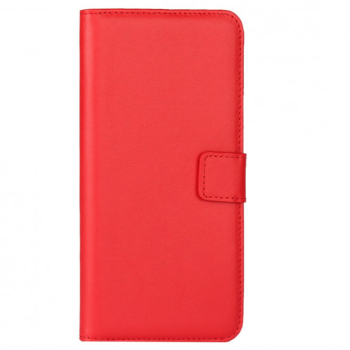 Pour iPhone 8 Plus & 7 Plus Véritable Split Split Housse en cuir avec support et fentes pour cartes et porte-monnaie (Rouge) SH314R1996-08