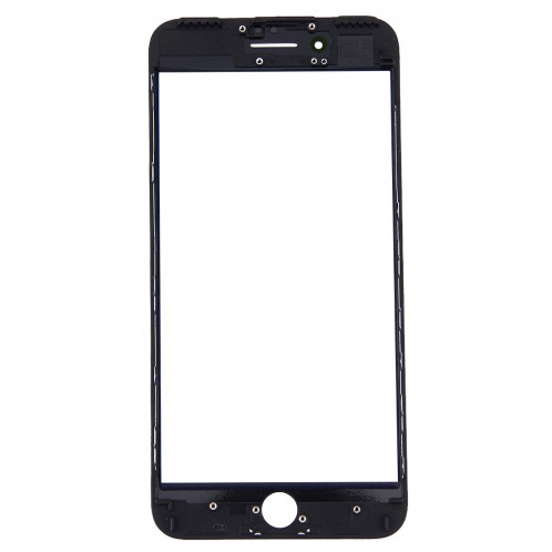 iPartsAcheter pour iPhone 7 Plus Écran Avant Lentille En Verre Extérieur avec Cadre Avant Cadre LCD (Noir) SI391B1770-06