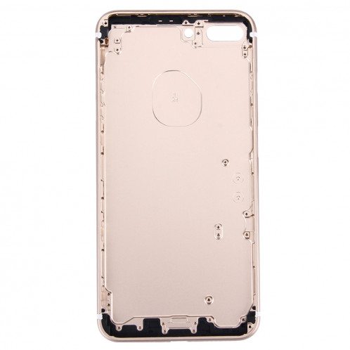 iPartsAcheter 5 en 1 pour iPhone 7 Plus (couverture arrière + porte-cartes + touche de contrôle du volume + bouton d'alimentation + touche de vibreur interrupteur muet) pleine couverture de boîtier SI471J989-08