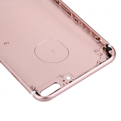 iPartsBuy 5 en 1 pour iPhone 7 Plus (couverture arrière + porte-cartes + touche de contrôle du volume + bouton d'alimentation + touche de vibreur interrupteur muet) couvercle du boîtier Assemblée complète (or SI71RG81-08