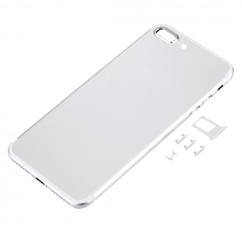 iPartsAcheter 5 en 1 pour iPhone 7 Plus (couverture arrière + porte-cartes + touche de contrôle du volume + bouton d'alimentation + touche de vibreur interrupteur muet) couvercle du boîtier Assemblée complète SI471S701-08