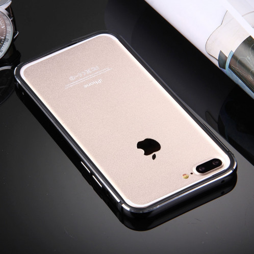 Pour iPhone 8 Plus & 7 Plus Cadre pare-chocs en alliage d'aluminium (noir) SH758B847-07