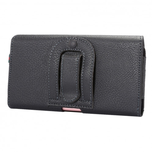 Universal Litchi Texture Vertical Flip Thwartwise Housse en cuir / sac de taille avec attelle arrière et fentes pour cartes et cordon de 15 cm pour iPhone 8 Plus et 7 Plus et 6 s Plus et 6 Plus, Galaxy Note 8 et Galaxy SH350B624-010