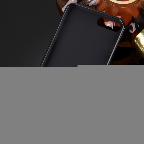 Pour iPhone 8 Plus & 7 Plus Etui de protection arrière en couleur unie (noir) SH890B1574-07