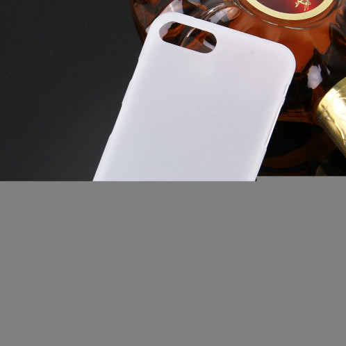 Pour Coque Arrière Coque Arrière Couleur Unie en TPU iPhone 8 Plus & 7 Plus (Blanc) SH890W1241-07