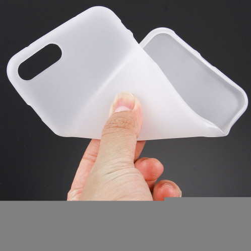 Pour Coque Arrière Coque Arrière Couleur Unie en TPU iPhone 8 Plus & 7 Plus (Blanc) SH890W1241-07