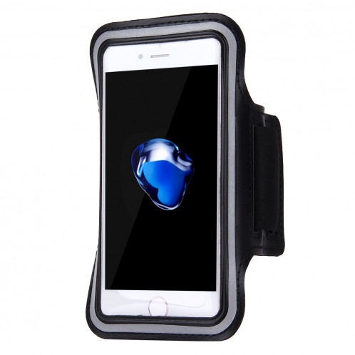 Pour iPhone 8 Plus et 7 Plus Brassard de sport avec poche à clé (noir) SH100B981-014