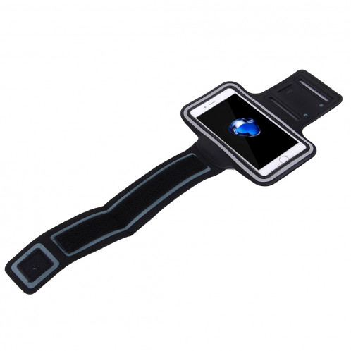 Pour iPhone 8 Plus et 7 Plus Brassard de sport avec poche à clé (noir) SH100B981-014