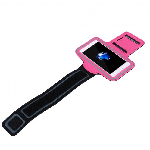 Pour iPhone 8 Plus et 7 Plus Brassard de sport avec poche à clé (Magenta) SF100M1986-014