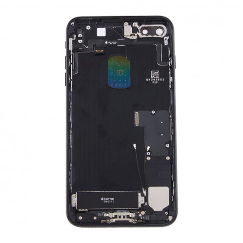 iPartsAcheter pour iPhone 7 Plus Batterie couvercle arrière avec bac à cartes (Jet Black) SI2BBL945-06