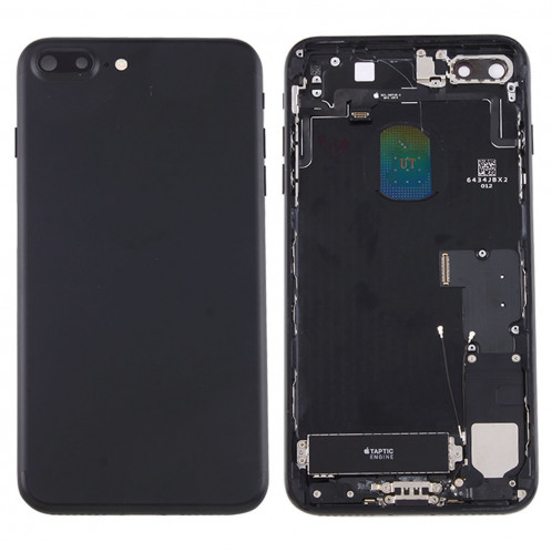 iPartsAcheter pour iPhone 7 Plus Batterie couvercle arrière avec bac à cartes (Noir) SI42BL1257-06