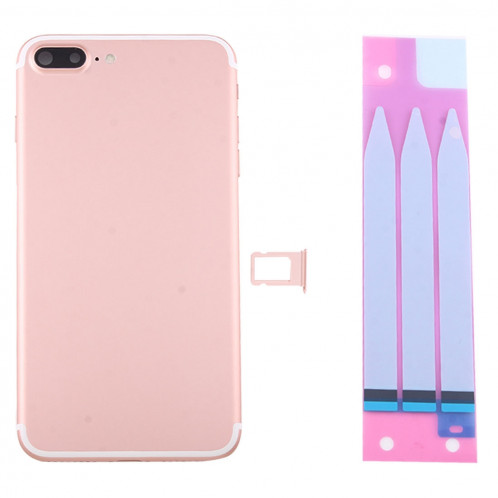 iPartsAcheter pour iPhone 7 Plus Batterie couvercle arrière avec plateau de carte (Rose Gold) SI2RGL1496-06