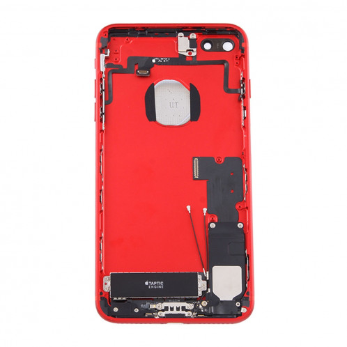 iPartsAcheter pour iPhone 7 Plus Batterie couvercle arrière avec plateau de carte (rouge) SI42RL1069-06