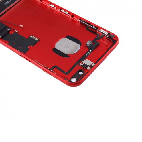 iPartsAcheter pour iPhone 7 Plus Batterie couvercle arrière avec plateau de carte (rouge) SI42RL1069-06