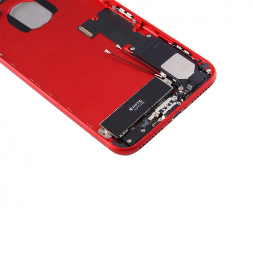 iPartsAcheter pour iPhone 7 Plus Batterie couvercle arrière avec plateau de carte (rouge) SI42RL1069-06