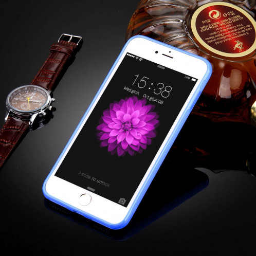 Pour iPhone 8 Plus & 7 Plus Anti-Gravity Magical Nano-Aspiration Technologie Sticky Selfie Housse de Protection (Bleu) SH718L1848-010
