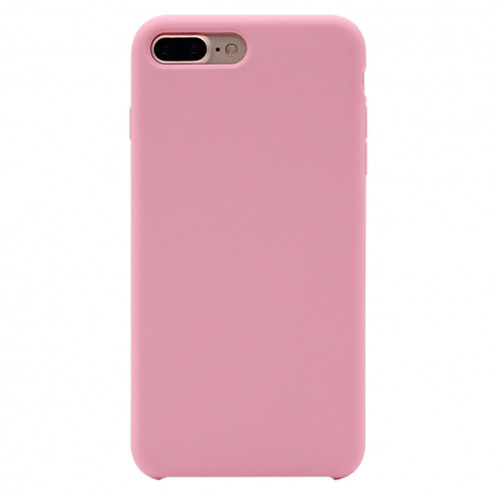 Etui en silicone liquide Pure Color pour iPhone 8 Plus et 7 Plus (rose) SH999F1329-04