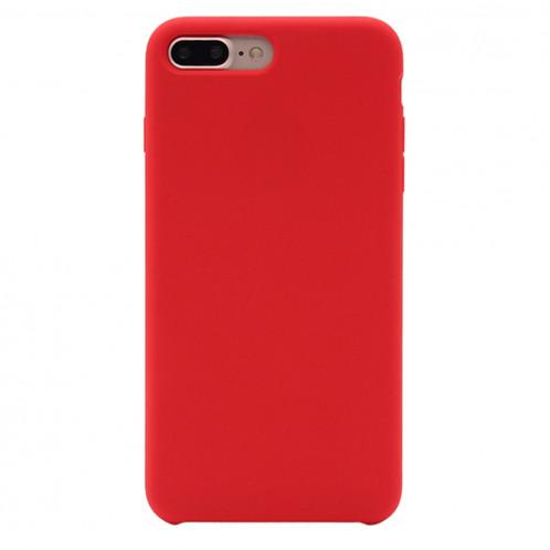 Housse en Silicone Liquide Pure Color pour iPhone 8 Plus & 7 Plus (Rouge) SH999R812-04