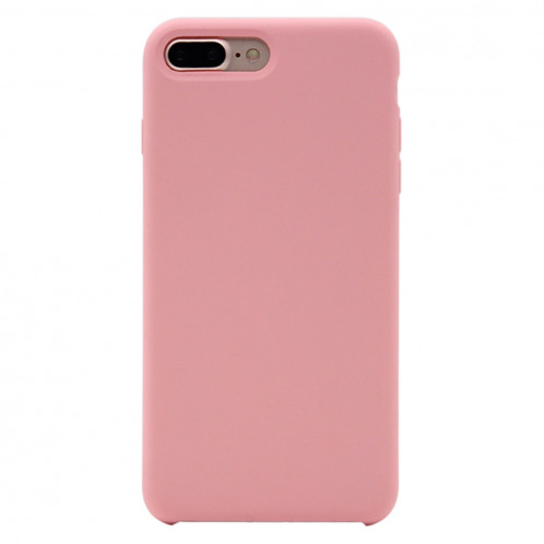 Housse en Silicone Liquide Pure Color pour iPhone 8 Plus & 7 Plus (Rose Clair) SH999X176-04