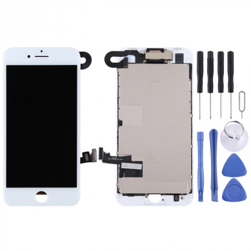 L'écran LCD et le numériseur complet comprennent une caméra frontale pour iPhone 8 (blanc) SH263W965-06