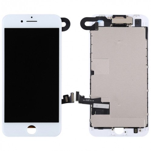 L'écran LCD et le numériseur complet comprennent une caméra frontale pour iPhone 8 (blanc) SH263W965-06