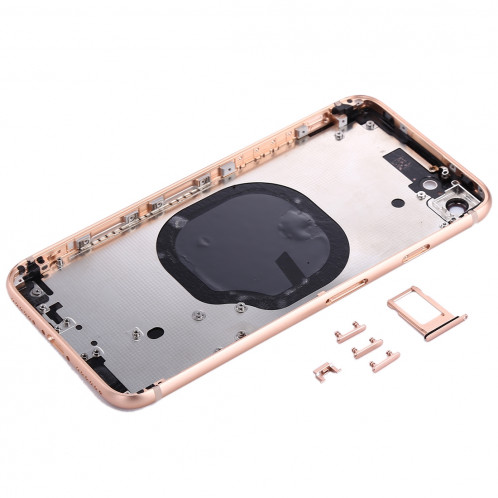 Couverture de logement arrière pour iPhone 8 (or rose) SC3RGL946-06