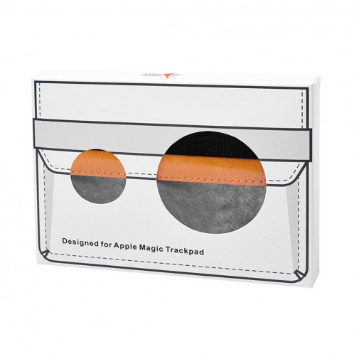 PU cuir sac de stockage de protection Shell sac poche souple pour Apple Magic Trackpad (Orange) SH057E1306-07