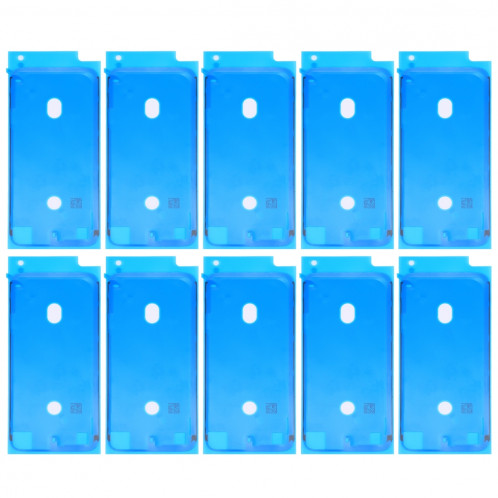 10 PCS iPartsAcheter pour iPhone 8 LCD Cadre Bezel Adhésifs Autocollants (Blanc) S1315W1845-06