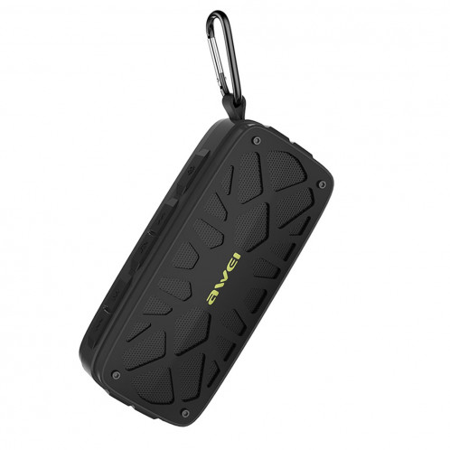 awei Y330 haut-parleur portable Bluetooth extérieur, prise en charge AUX / FM / carte TF / U disque, pour iPhone, Galaxy, Xiaomi, Huawei, HTC, Sony et autres smartphones (noir) SA561B1887-012