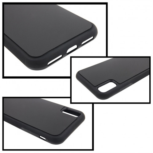 Pour iPhone X / XS TPU + PC Anti-Gravity Dropproof Case Housse de protection arrière (Noir) SH012B306-06