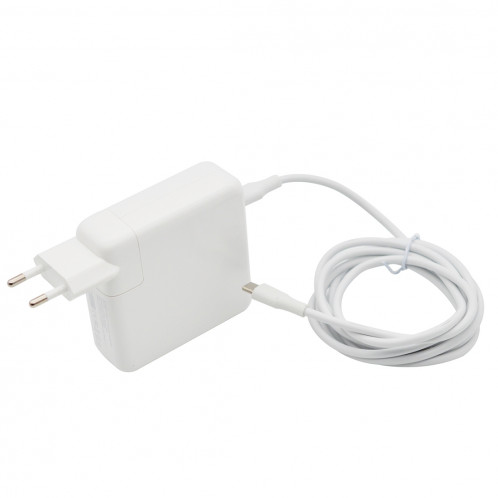 Adaptateur secteur 61W Type-C Chargeur portable avec câble de charge de 1,8 m Type-C, fiche UE, pour MacBook, Xiaomi, Huawei, Lenovo, ASUS et autres ordinateurs portables (Blanc) SH133W1941-09