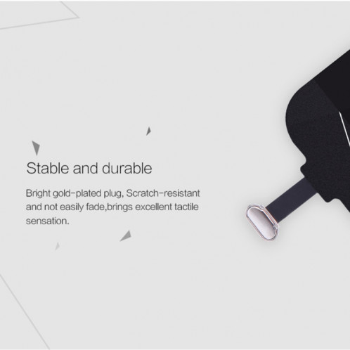 Récepteur de charge sans fil standard NILLKIN Magic Tag QI pour iPhone 7 / 6s / 6 / 5S / 5, avec port à 8 broches, longueur: 98mm SN03281105-013