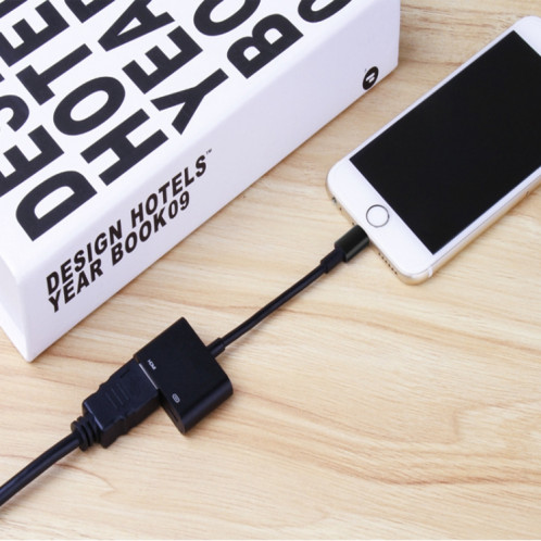Onten 7565S Câble adaptateur vidéo pour projecteur HDTV 8 broches vers HDMI pour iPad (gris) SO438H1211-013