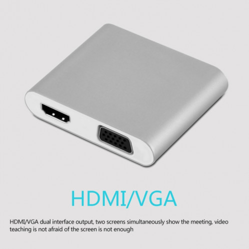 Onten 9167 Convertisseur USB Femelle vers HDMI 1080P / VGA HD pour iPhone / Android SO04391168-09