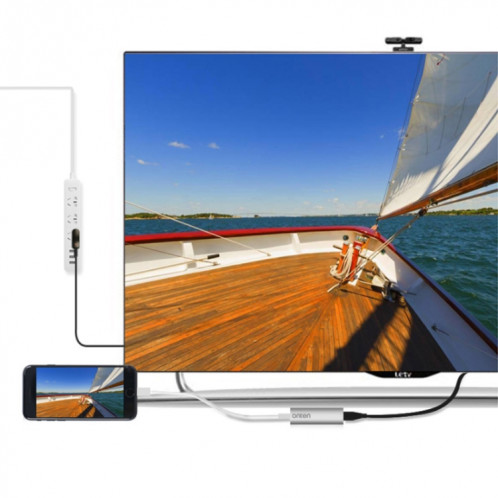 Onten 9167 Convertisseur USB Femelle vers HDMI 1080P / VGA HD pour iPhone / Android SO04391168-09