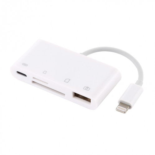 Adaptateur de lecteur de caméra NK-108L 8 broches vers USB + carte TF + carte SD, Compatible avec les systèmes IOS 9.1 et supérieurs SH04801093-09