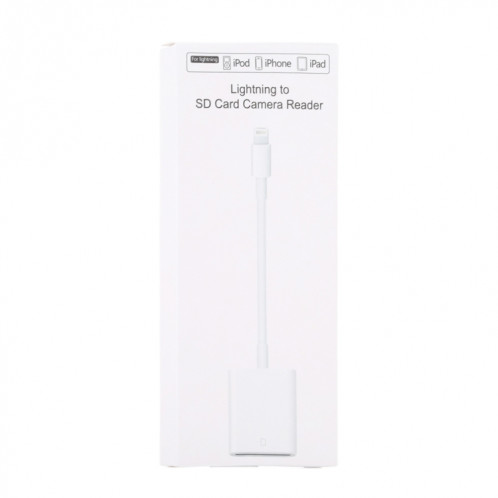 Adaptateur de lecteur de caméra NK105 8 broches vers carte SD, compatible avec les systèmes IOS 9.1 et supérieurs SH04821340-08
