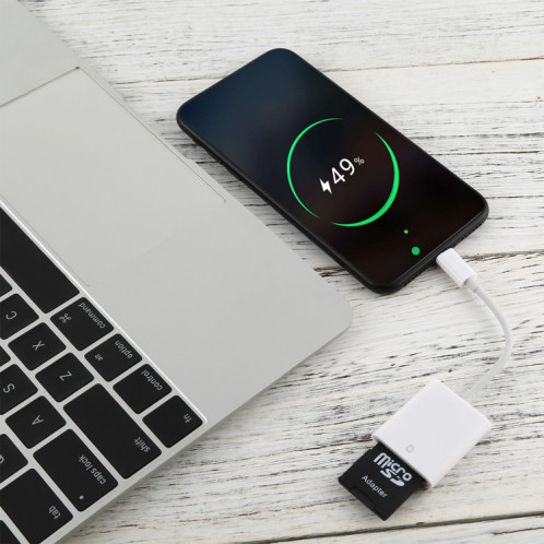 Adaptateur de lecteur de caméra NK105 8 broches vers carte SD, compatible avec les systèmes IOS 9.1 et supérieurs SH04821340-08