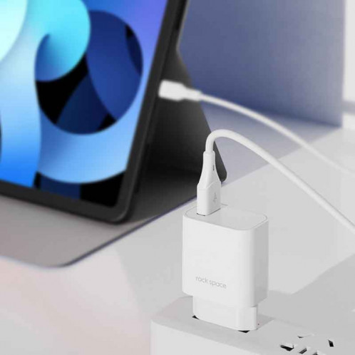 Rock Space T48 QC3.0 Chargeur de voyage à port unique USB, SR61EU1663-09