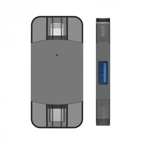 2 en 1 USB 2.0 + USB 3.0 Femme à 8 broches + Adaptateur OTG Homme USB-C / Type-C SH12431852-07