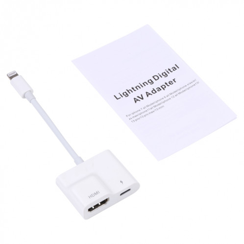 Convertisseur AV numérique 8 broches vers HDMI (Blanc) SH277W1052-05