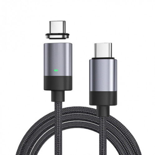 Câble de données magnétique à charge rapide USB-C / Type-C vers USB-C / Type-C 100 W, style : câble de 1 m + tête magnétique SH12851907-08