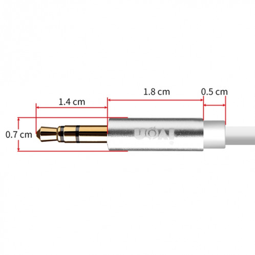 Ivon CA55 3,5 mm mâle au câble audio audio mâle, longueur de câble: 1m (noir) SI410B784-08
