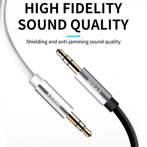 Ivon CA55 3,5 mm mâle au câble audio audio mâle, longueur de câble: 1m (blanc) SI410W1771-08
