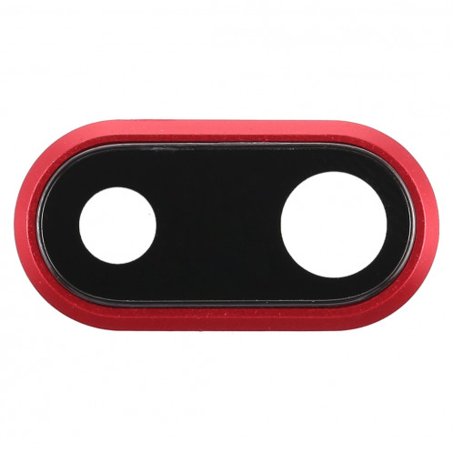 Lunette arrière pour appareil photo avec cache-objectif pour iPhone 8 Plus (rouge) SH185R1829-04