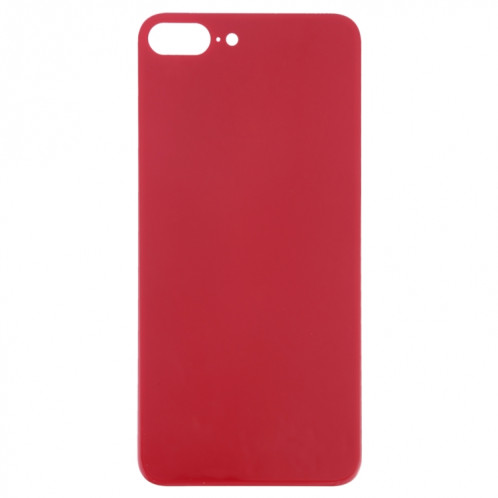 Remplacement facile du gros couvercle de la batterie en verre avec trou de caméra et adhésif pour iPhone 8 Plus (rouge) SH26RL998-06