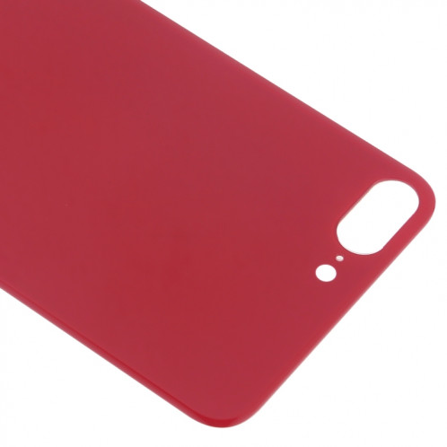 Remplacement facile du gros couvercle de la batterie en verre avec trou de caméra et adhésif pour iPhone 8 Plus (rouge) SH26RL998-06