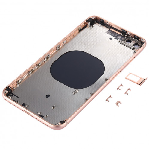 Couverture de logement arrière pour iPhone 8 Plus (or rose) SC2RGL1501-06