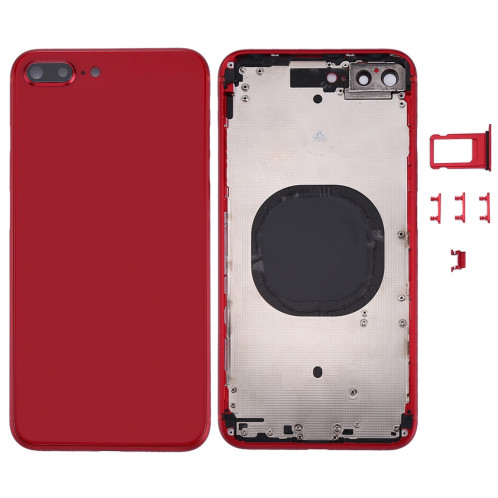 Couverture de logement arrière pour iPhone 8 Plus (rouge) SC22RL1343-06