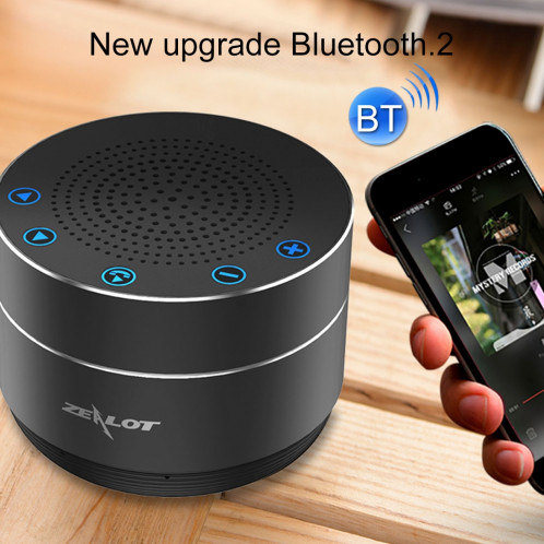 ZEALOT S19 3D Surround Basse Stéréo Touch Control Bluetooth V4.2 + EDR Haut-Parleur, Support AUX, Carte TF, Pour iPhone, Samsung, Huawei, Xiaomi, HTC et Autres Smartphones, Bluetooth Distance: environ 10m (Noir) SZ676B242-016